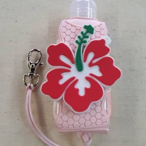 Chaveiro Porta Álcool Gel com Cordão e Mosquete por MPB Brindes Promocionais