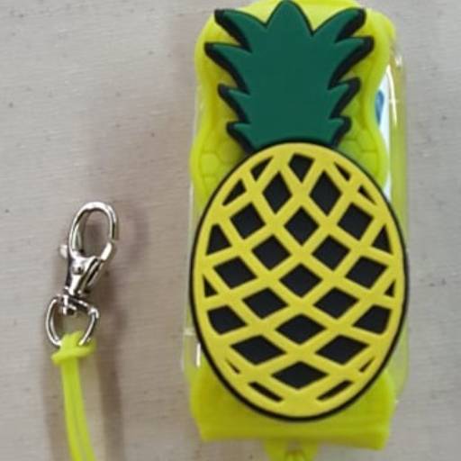 Chaveiro Porta Álcool Gel com Cordão e Mosquete por MPB Brindes Promocionais