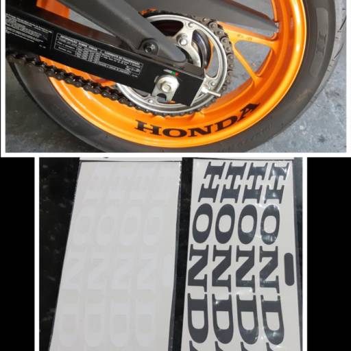 Adesivo para as rodas | Honda 4 unidades em Bauru por Roda Motos
