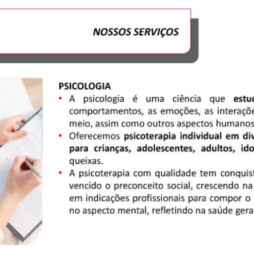 Comprar o produto de Psicologia em Psicologia pela empresa Centro de Acompanhamento Psicopedagógico Educar em São Paulo, SP por Solutudo