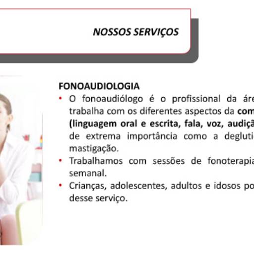 Comprar o produto de Fonoaudiologia em Fonoaudiologia pela empresa Centro de Acompanhamento Psicopedagógico Educar em São Paulo, SP por Solutudo