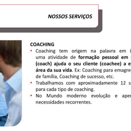 Comprar o produto de Coaching em Saúde pela empresa Centro de Acompanhamento Psicopedagógico Educar em São Paulo, SP por Solutudo