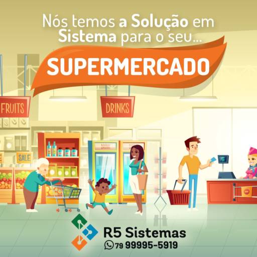 Comprar o produto de Sistema para Supermercado é na R5 Sistemas! em Automação Comercial - Sistemas pela empresa R5 Sistemas em Aracaju, SE por Solutudo