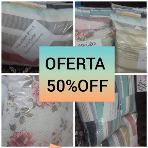 Oferta Imperdível - Travesseiros com 50% Off