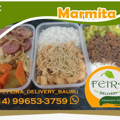 Comprar o produto de Saborosas marmitas em Marmitex pela empresa Feira Delivery em Bauru, SP por Solutudo