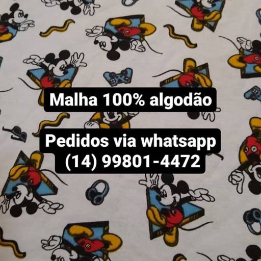 Malha 100% algodão em Bauru 