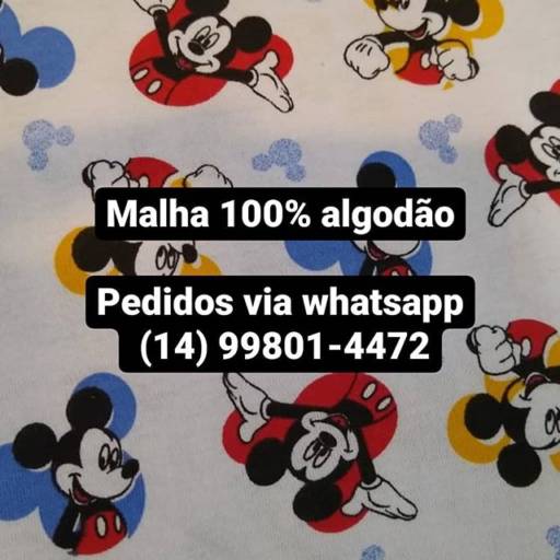 Malha 100% algodão em Bauru  por A Exclusiva Tecidos