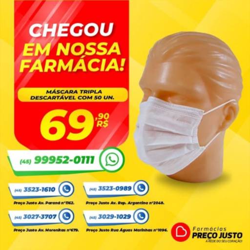Máscara Tripla Descartável