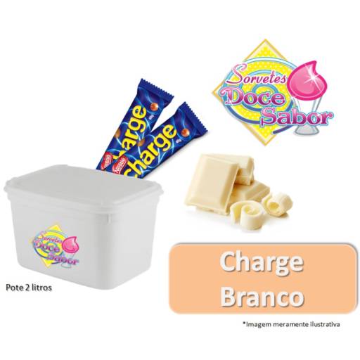 Sorvete de massa sabor Charge Branco | Pote de 2 litros por Sorveteria Doce Sabor