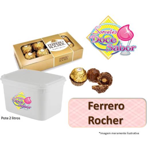 Sorvete de massa sabor Ferrero Rocher | Pote de 2 litros