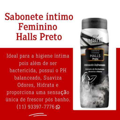 Sabonete Íntimo Feminino Halls Preto - Da 2ª CATEGORIA: Cuide-se... Cuidados com a Higiene em Guarulhos, SP por SexShop Paz e Amor em Guarulhos