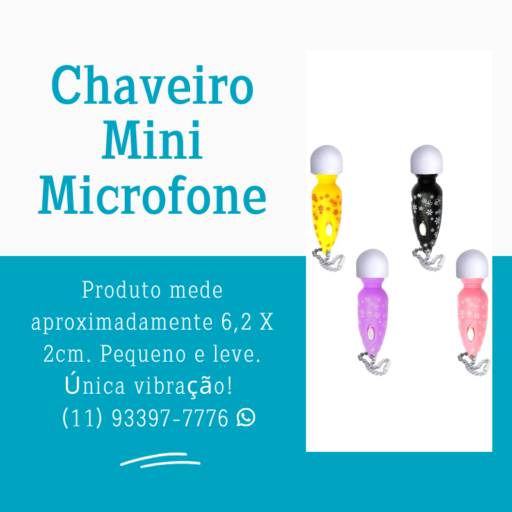 Chaveiro Mini Microfone Vibrador Discreto - 10ª CATEGORIA – Intensifique -  Vibradores Femininos