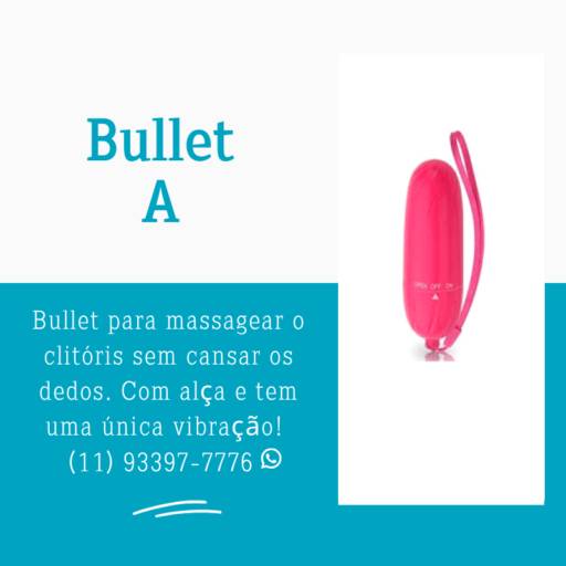 Bullet – A  - Com alça única vibração - 10ª CATEGORIA – Intensifique -  Vibradores Femininos
