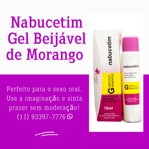Lubrificante Beijável sabor Morango Refrescante 