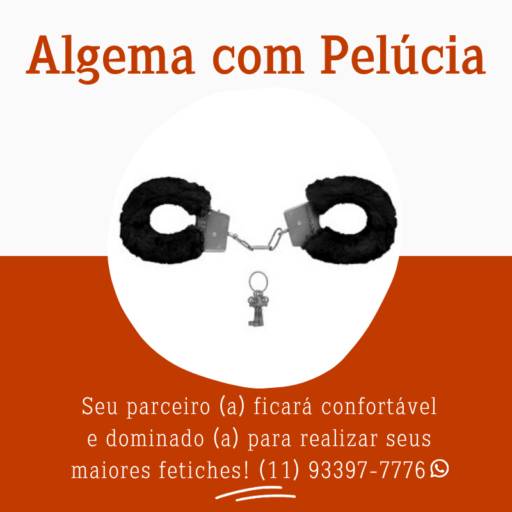 Algema de metal revestida com pelúcia Da 18ª. CATEGORIA: 50 Tons / Acessórios BDSM  em Guarulhos, SP por SexShop Paz e Amor em Guarulhos