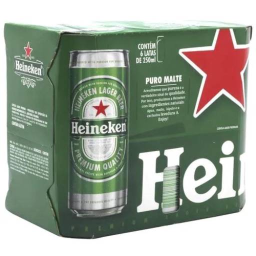 CERVEJA HEINEKEN 250ML LATA CAIXA por Prime Bebidas agora é Primare Bebidas e Eventos
