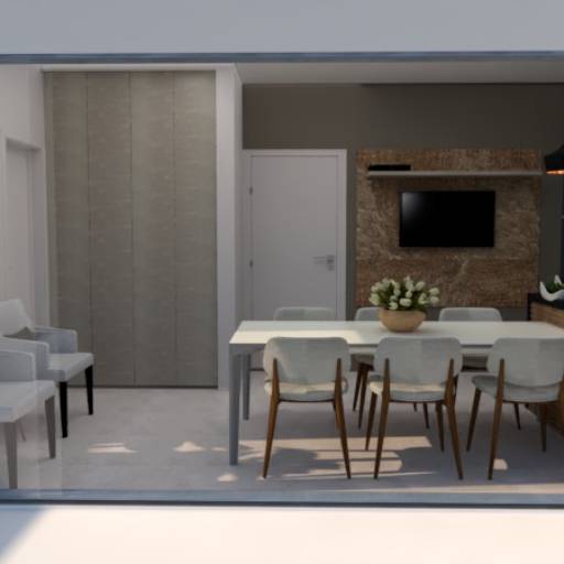 Área Gourmet - Sala, Cozinha e Banheiro por Anágia Arquitetura Urbanismo e Paisagismo