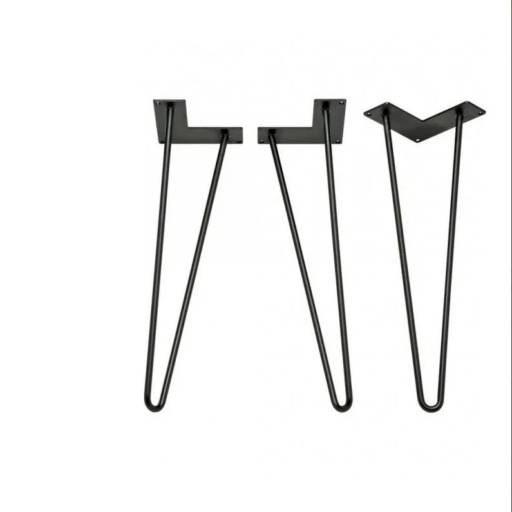 Hairpin Legs Pés De Ferro 3 Unidades - 45 Cm Duplo por Ironmetal - Fabricação de estruturas metálicas, locação e manutenção de equipamentos