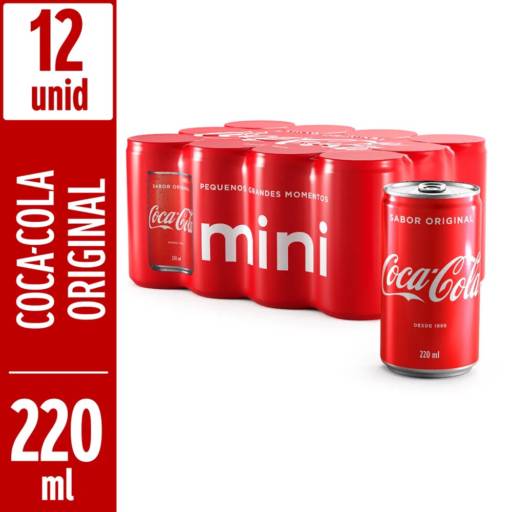 REFRIGERANTE COCA COLA MINI 220ML CAIXA por Prime Bebidas agora é Primare Bebidas e Eventos