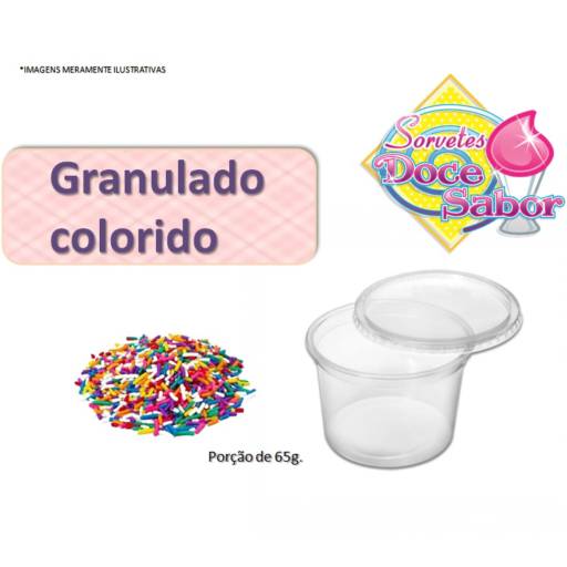 Acompanhamento | Granulado Colorido por Sorveteria Doce Sabor