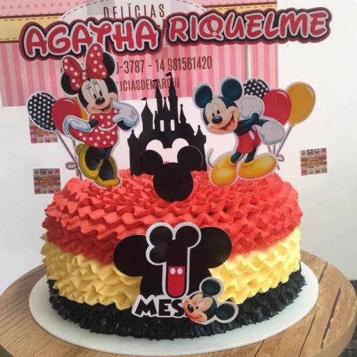 Bolo Mesversário 1 kg e meio em Bauru! por Delícias Demarchi