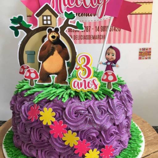 Bolo Mesversário 1 kg e meio em Bauru! por Delícias Demarchi