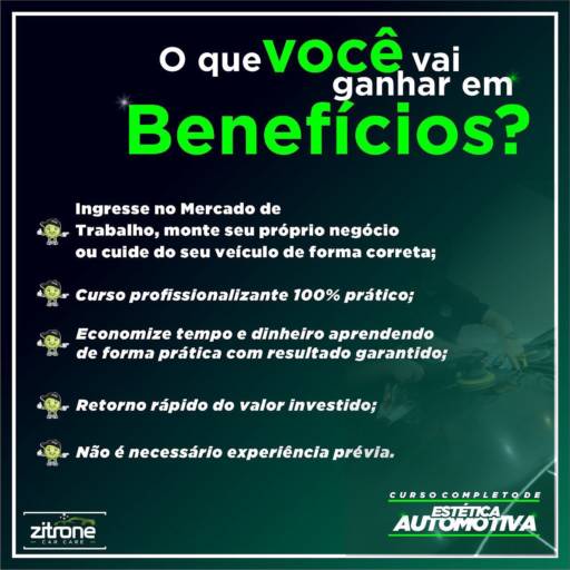 Curso Completo de Estética Automotiva por Zitrone