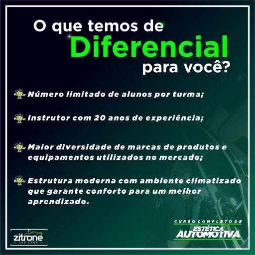 Curso Completo de Estética Automotiva por Zitrone