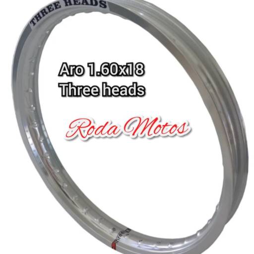 Comprar o produto de Aro de Alumínio  - Three Heads Polido em Bauru em Acessórios de Motos pela empresa Roda Motos em Bauru, SP por Solutudo