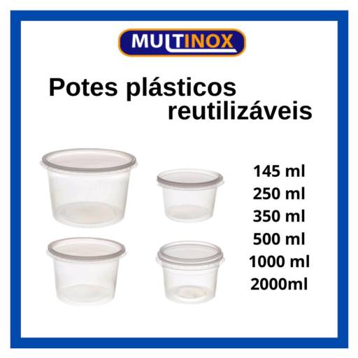 Potes Plásticos Reutilizáveis