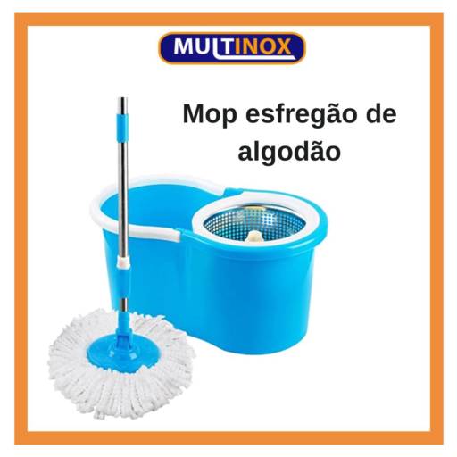 Mop Esfregão de Algodão por Multinox Utilidades Do Lar E Comercio Ltda