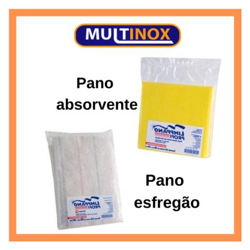 Pano Absorvente/ Pano Esfregão por Multinox Utilidades Do Lar E Comercio Ltda