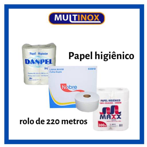 Papel Higiênico por Multinox Utilidades Do Lar E Comercio Ltda