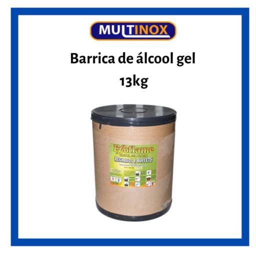 Barrica de Álcool Gel por Multinox Utilidades Do Lar E Comercio Ltda