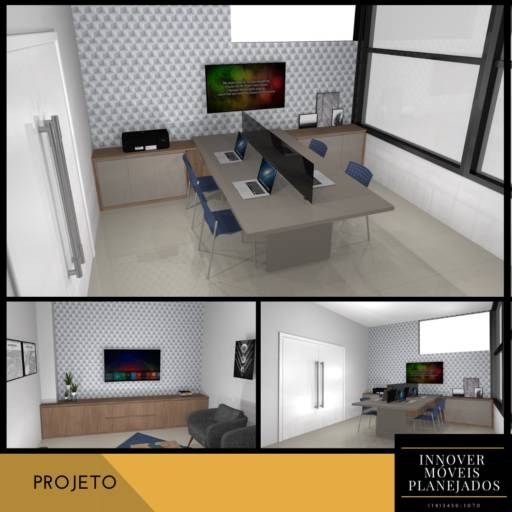 Projeto ( Ambiente de Trabalho) por Innover Móveis Planejados