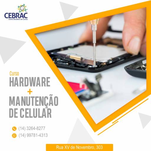 Comprar o produto de Hardware e Manutenção de Celular  em Cursos pela empresa CEBRAC - Centro Brasileiro de Cursos em Lençóis Paulista, SP por Solutudo
