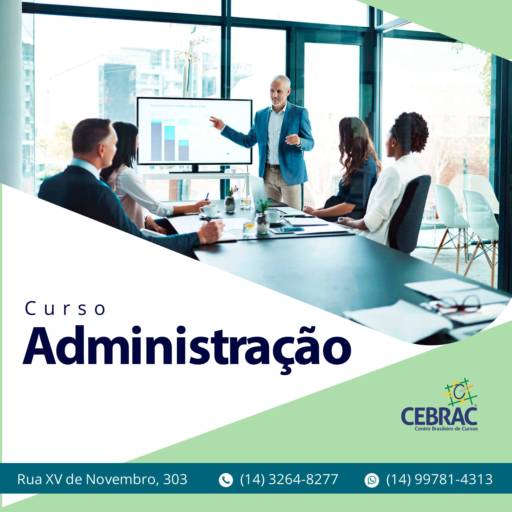 Comprar o produto de Administração  em Cursos pela empresa CEBRAC - Centro Brasileiro de Cursos em Lençóis Paulista, SP por Solutudo