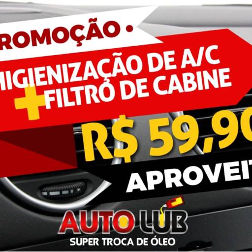 Comprar o produto de Higienização de A/C + Filtro de Cabine  em Oficina pela empresa Autolub Super Troca de Óleo - Loja 1 em Lençóis Paulista, SP por Solutudo
