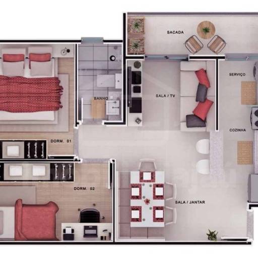 Apartamento – Código: 6755 – Venda: R$145.000,00 por Imobiliária Jaú