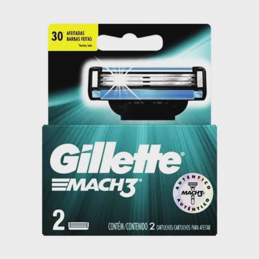 Carga Gillette para Aparelho de Barbear Regular 02 UN por Farmácia Preço Justo - Vila C Velha