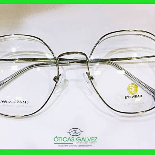 Óculos Metal semi arredondado por Óticas Galvez
