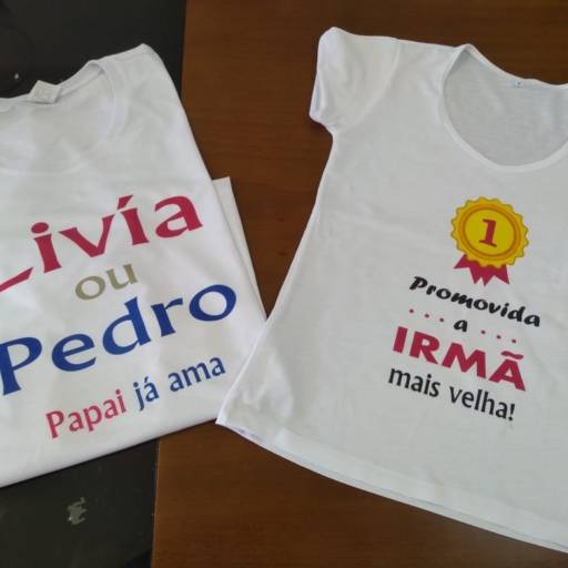 Camiseta Chá de Revelação  por FN Camisetas Personalizadas