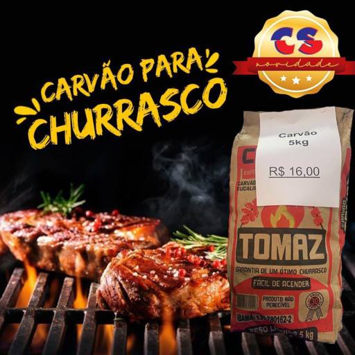 Comprar o produto de Carvão para Churrasco - 5Kg em Churrasco pela empresa Comercial Santarém em Lençóis Paulista, SP por Solutudo