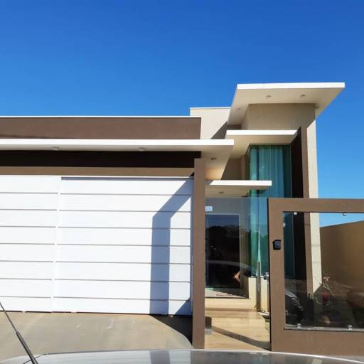 Muro e portão vidro incolor por Top Vidros