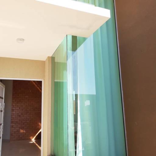 Muro e portão vidro incolor por Top Vidros