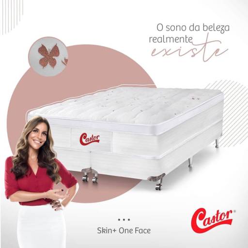 Comprar o produto de Colchão Skin + One Face em Bauru em Colchões pela empresa Exclusiva Castor (Antônio Alves) em Bauru, SP por Solutudo