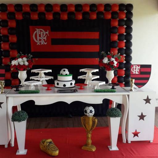 Decoração Flamengo por Pequenino Festas