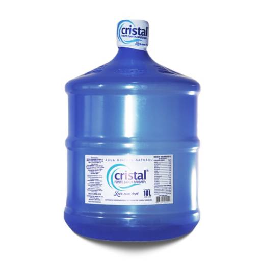 Comprar o produto de Garrafão 10 Litros - Cristal em Águas Minerais pela empresa Brabo Gás em Santa Cruz do Rio Pardo, SP por Solutudo