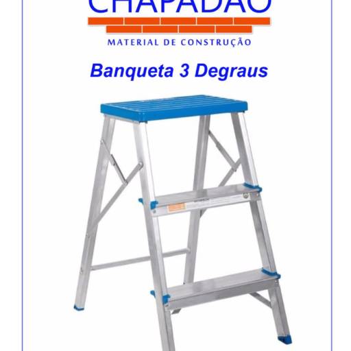 Comprar o produto de Banqueta Alumasa 3 degraus em Escadas pela empresa Chapadão Material de Construção em Bauru, SP por Solutudo
