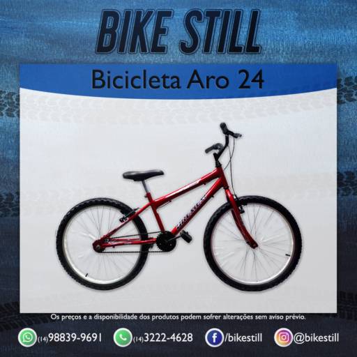 Comprar o produto de Bicicleta aro 24' em Bicicletas Infantis pela empresa Bicicletaria Bike Still  em Bauru, SP por Solutudo
